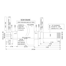 Byrd Shelix Head FOR SCMI 520E Planers With Bearings 